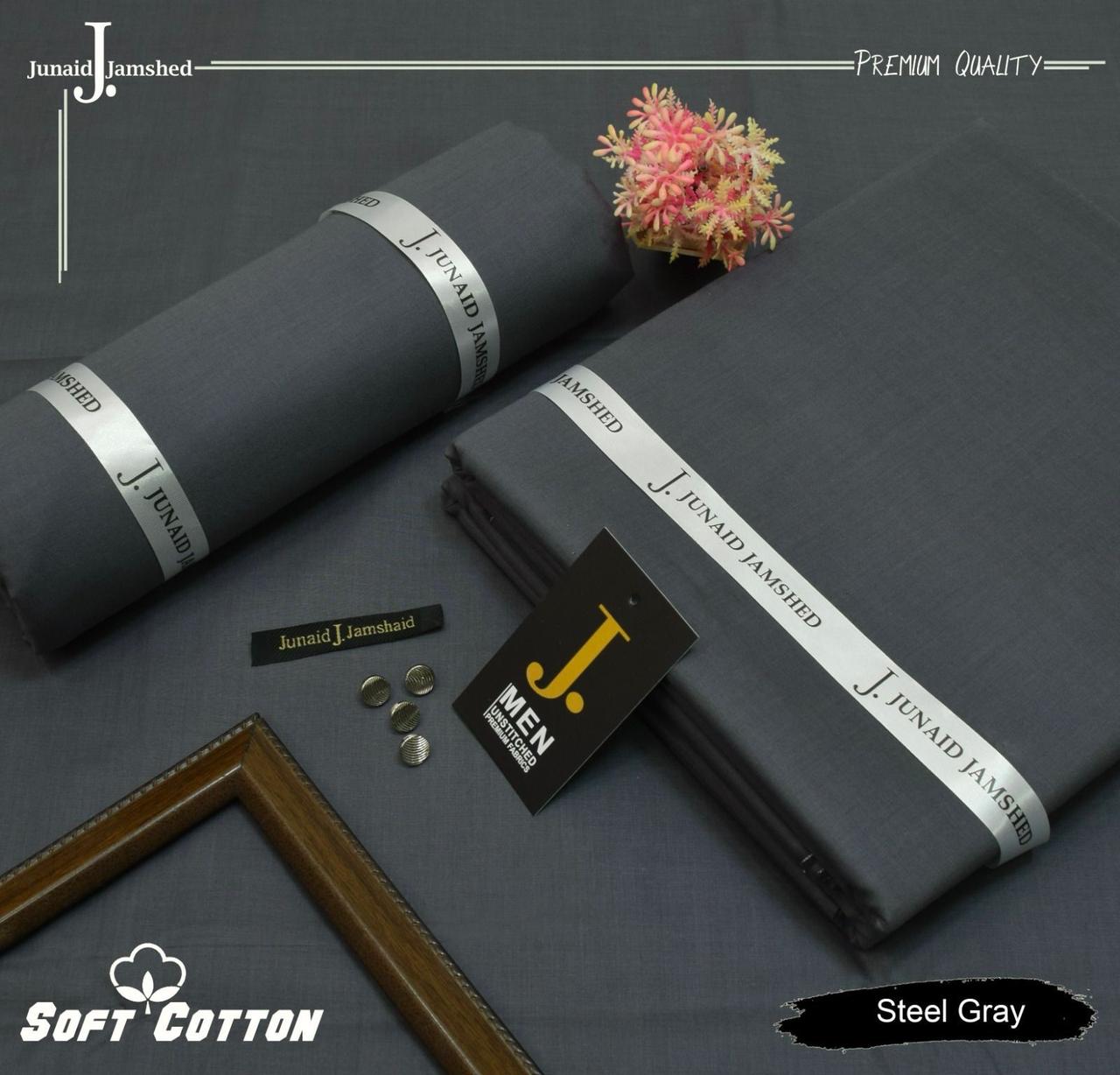 J. Soft Cotton - Steel Grey