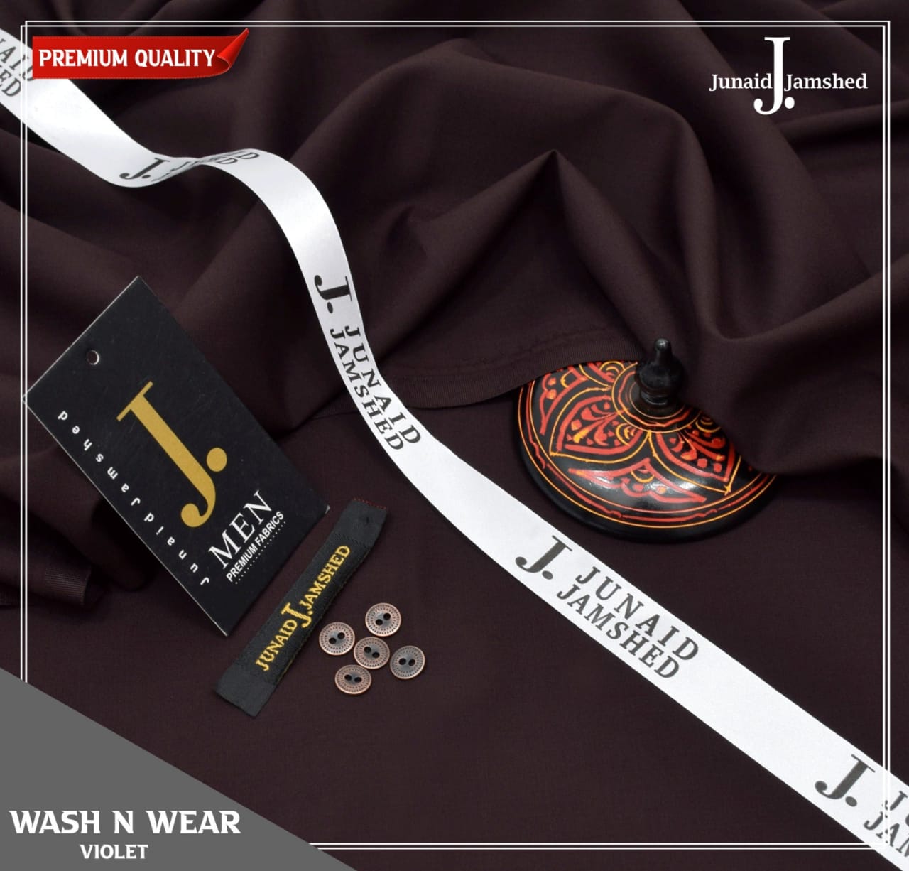 J. WASH & WEAR UNSTICHED SUIT (VIOLET)