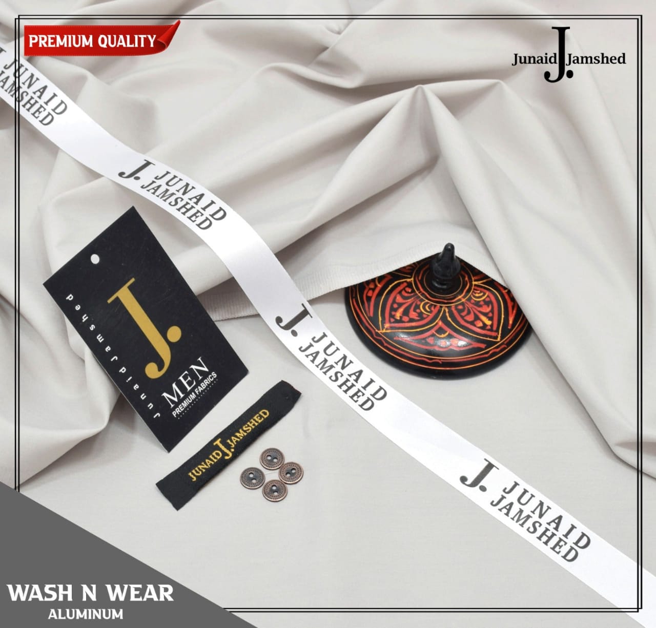 J. WASH & WEAR UNSTICHED SUIT (OFF WHITE)